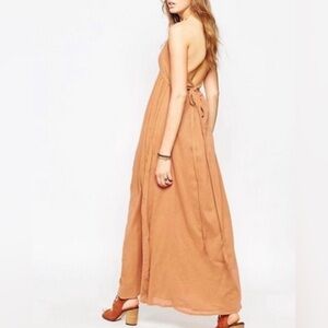 House of Harlow 1960 Maxi Halter Dress with pockets